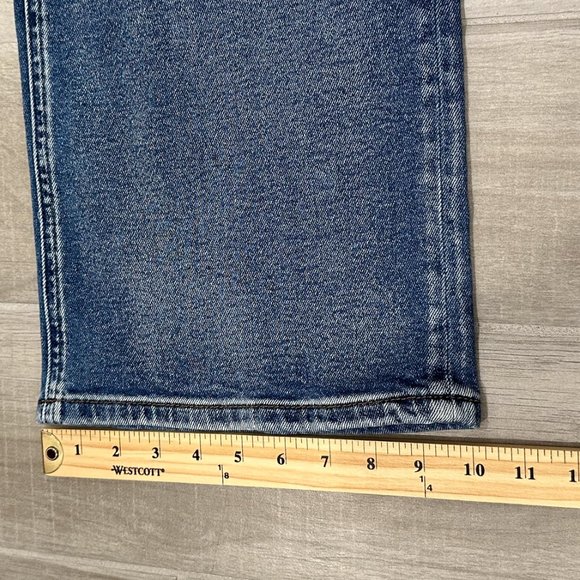 Blank NYC The Chrystie High-Rise Crop Wide Leg Denim Jeans in Wall Street Sz 28 - Picture 13 of 15